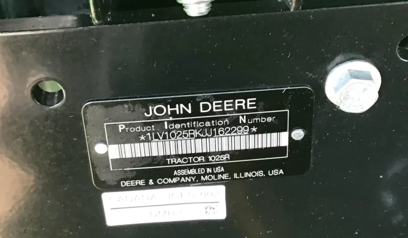 
								2018 John Deere 1025R Loader Backhoe Mower full									