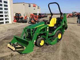 2018 John Deere 1025R Loader Backhoe Mower